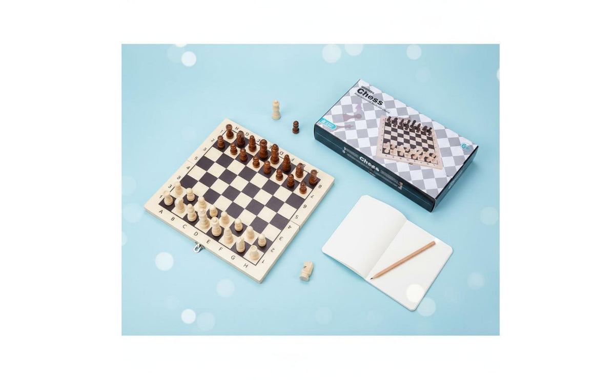 Teacher Recommended Portable Chess Set Competition Use Travel Chess Set Foldable Design Game Equipment Easy to Carry for Students, Kids, School
