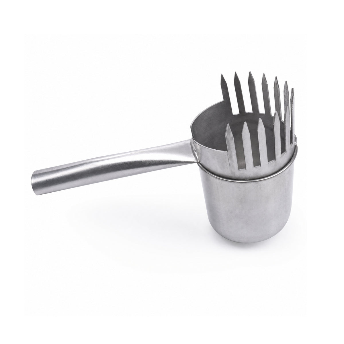 Stainless Steel Fruit Picker with Metal Cup Toothed Fruit Picker Rust-Resistant Tool Manual for Harvesting