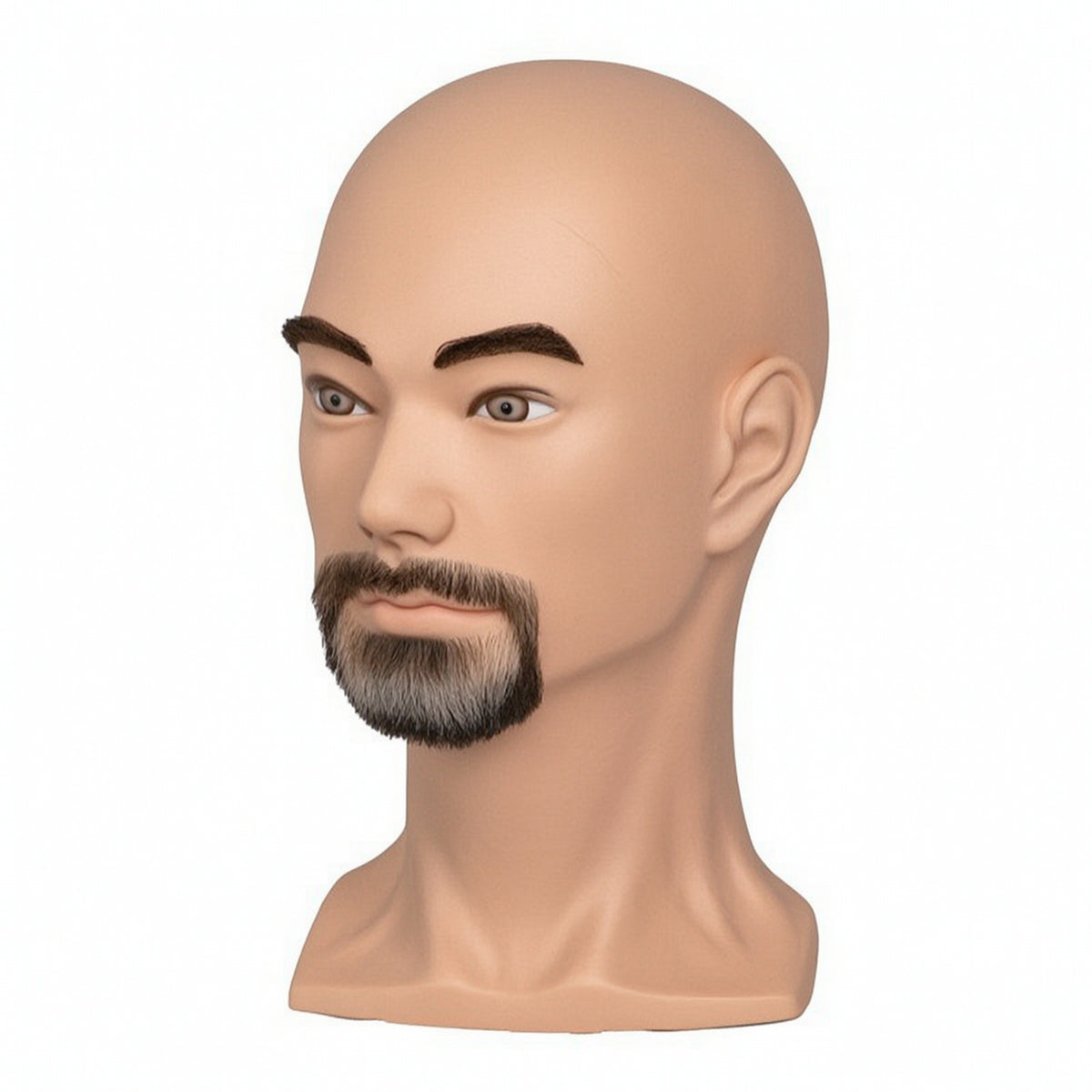 Male Mannequin Head Realistic Bald Mannequin Head Hat Display Model Professional for Stylists, Students