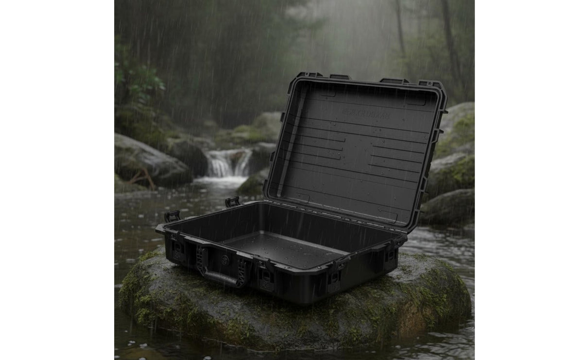 Shocking-Absorbing Box Shocking Resistant Hard Case Secure Latch Portable Storage Box for Transport, Travel