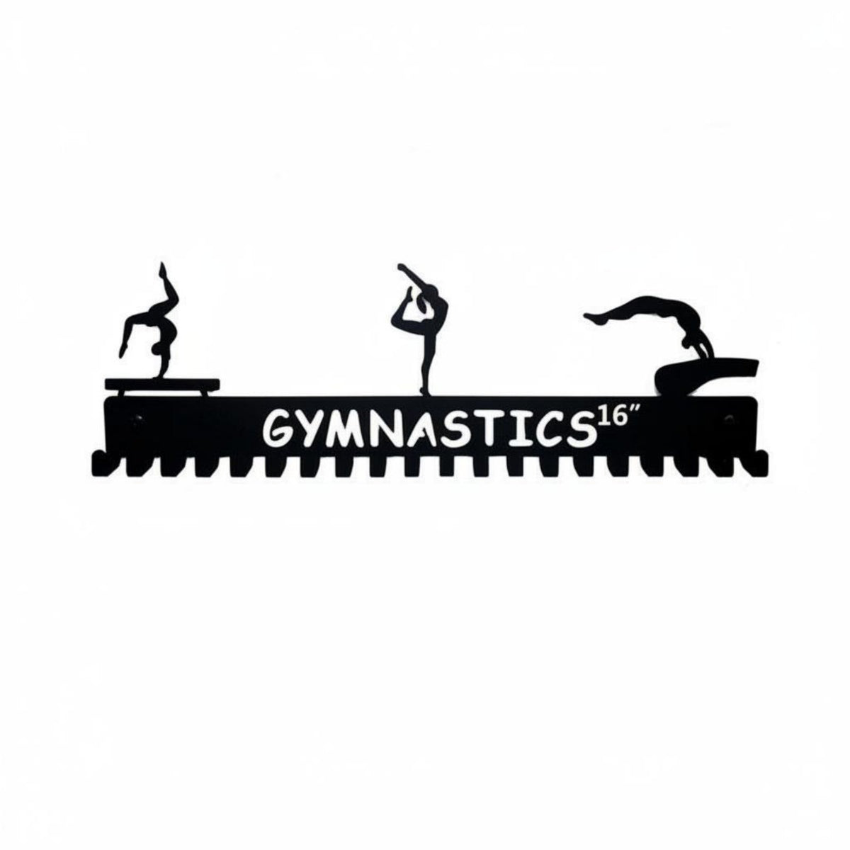 Sturdy Metal Construction Wall Mounted Medal Rack Easy to Install Gymnastics Medal Holder Athlete Gift Gymnast Award Display for Gymnasts