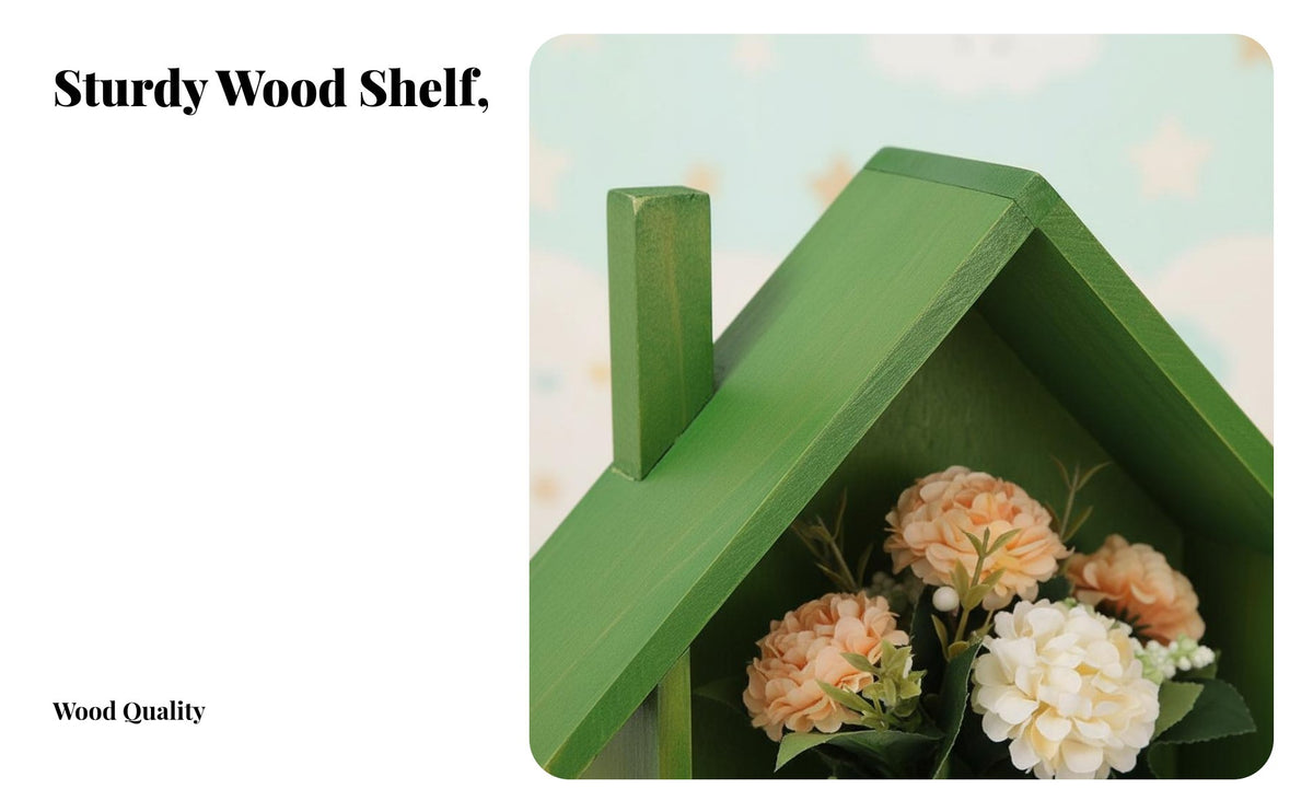 Cute Design House-Shaped Cubby Decorative House-Shaped Cubby Set Space-Saving surface Decoration Minimalist design & aesthetic for Nursery School educators, Collectors, Kindergarten, kid's Room, Playroom, Retail shop
