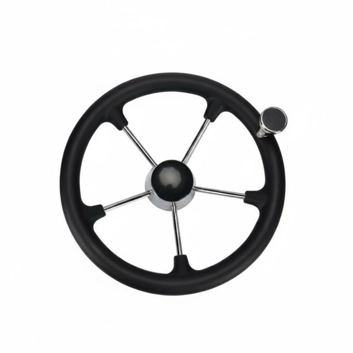 Marine Steering Wheel with Knob Boat Steering Wheel Non-Slip Grip