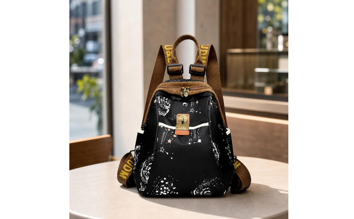 Casual Backpack Lightweight Backpack with Side Pockets Tear-Resistant Daypack for Commuters, Moms, Travel