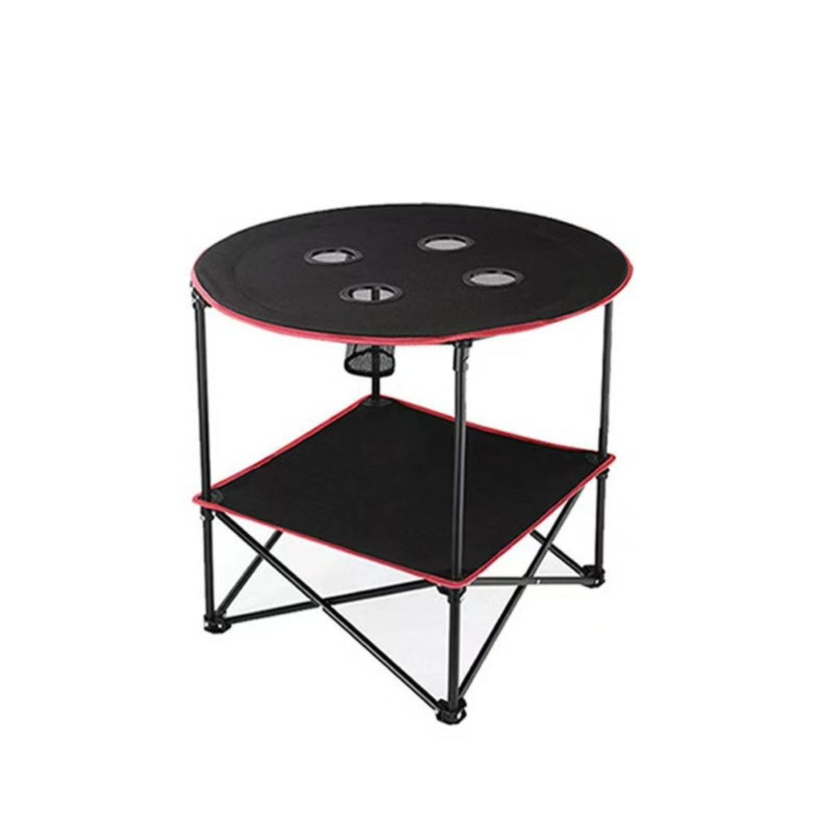 Lightweight Camping Table with Cup Holders Compact Folding Table with Cup Holders Stable Furniture Heavy-Duty for Campers