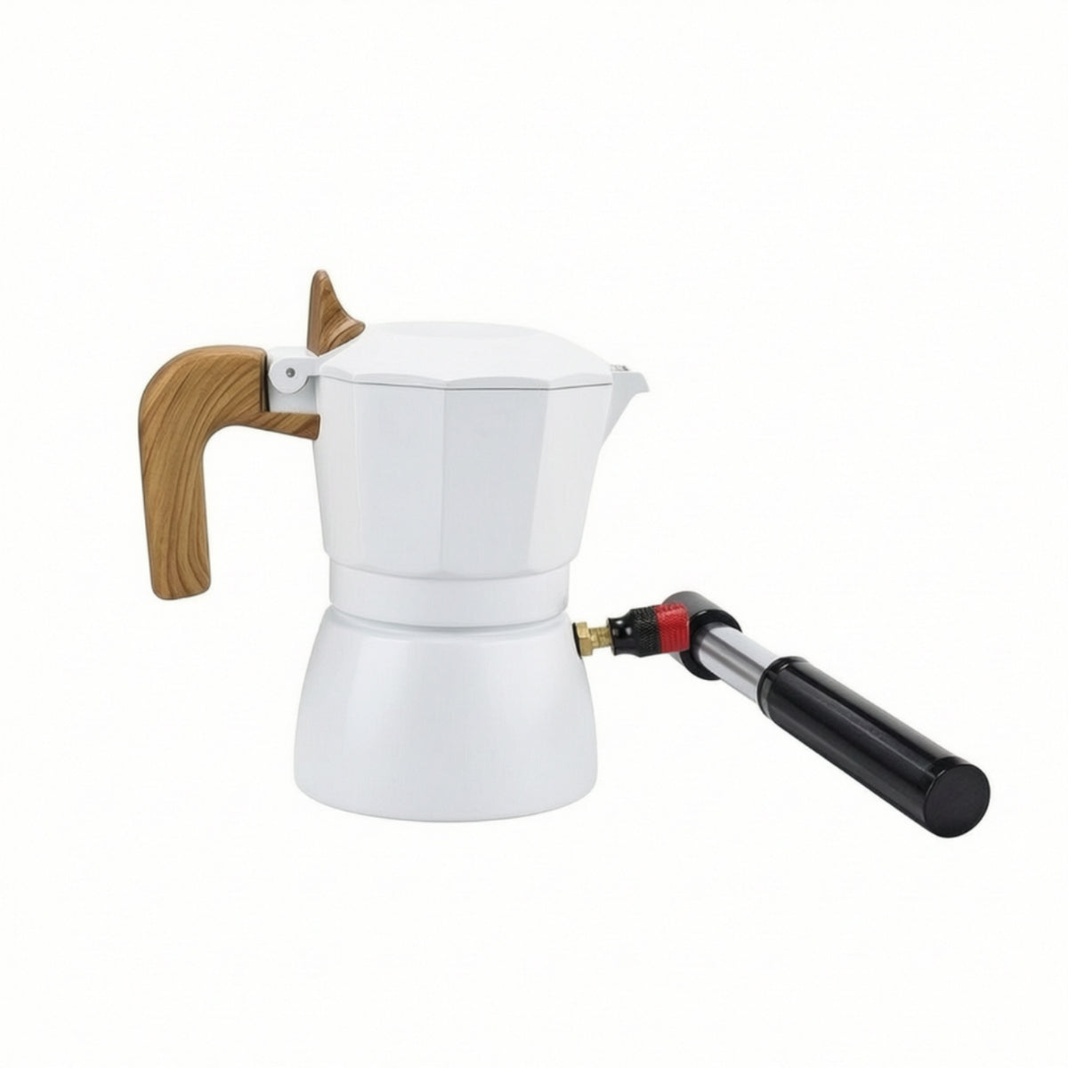 Italian Coffee Pot with Manual Pump Pressurized Manual Air Pressure Coffee Maker Compact for Kitchen