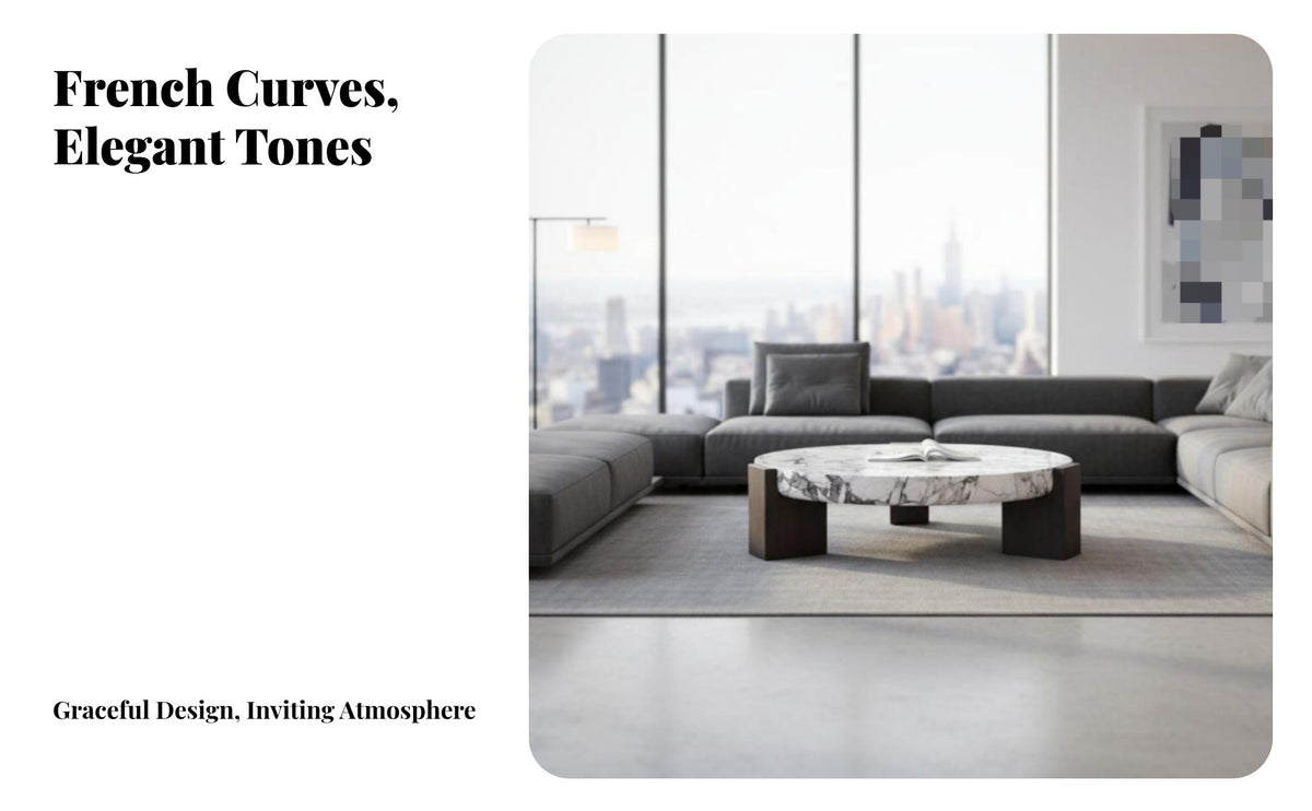 Italian & design Round Coffee Table Marble Pattern Top circular table with cone-shaped Base Minimalist furniture aesthetic Furnishing Designer Inspired for Interior Designers, Art Lovers, Apartment Dwellers, Living Room, Lounge Area, Office