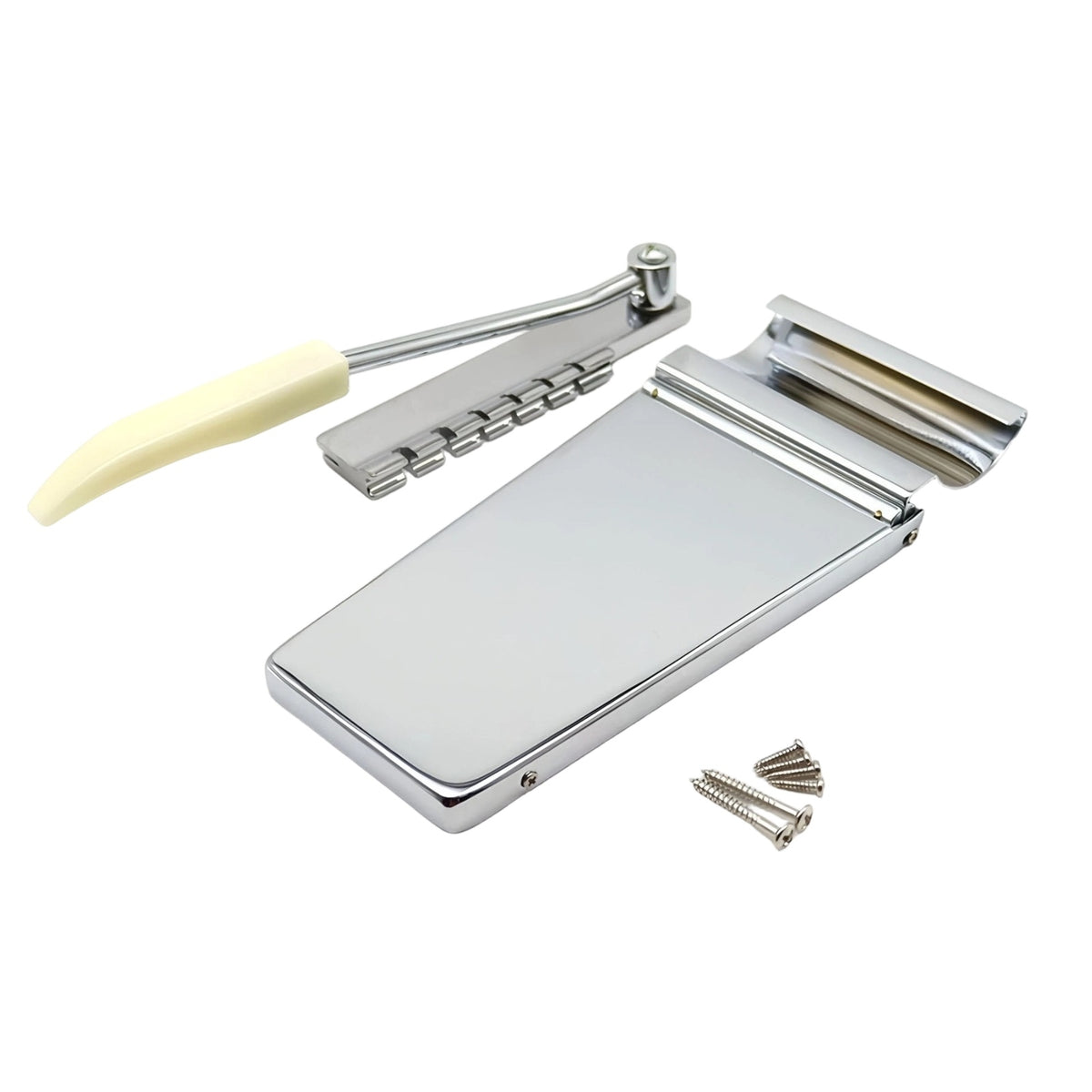 Guitar Vibrato Tailpiece with Tremolo Arm Vintage-Style Guitar Vibrato Tailpiece Assembly Complete for Guitarists