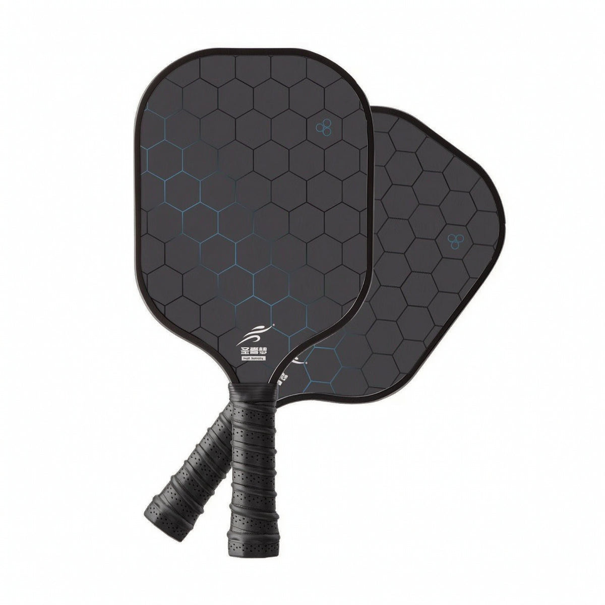 2 Pieces Pickleball Paddle Set Anti-Slip Sporting Goods Ergonomic for Recreation