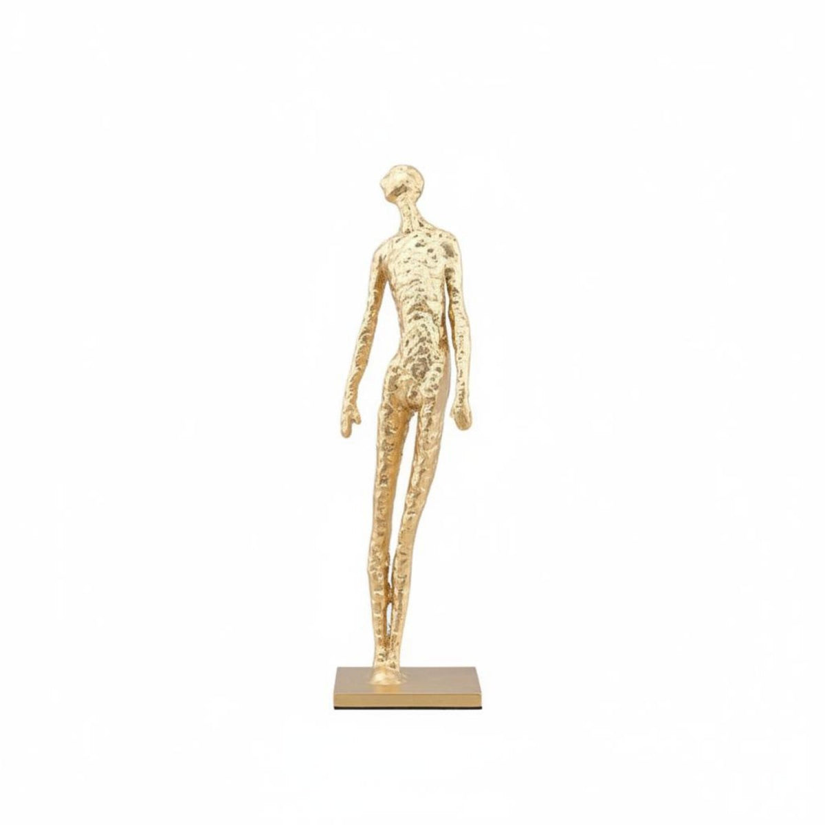 Abstract Human Figure Textured Finish Minimalist Human Figurine Fine Workmanship Abstract Figure Statue for Living Room, Desktop, Bookshelf