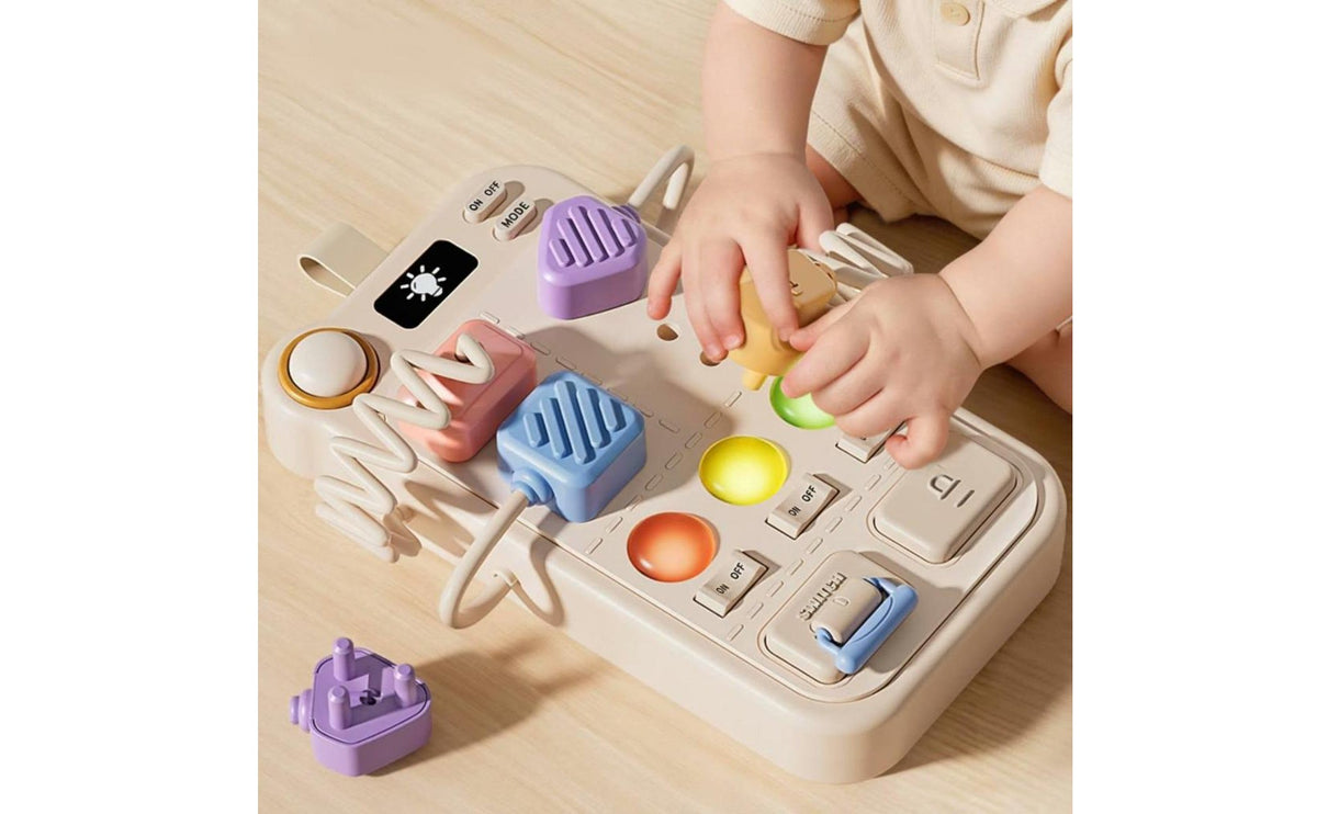 Educational Busy Board Socket Toy for Hand-Eye Coordination and Color Recognition