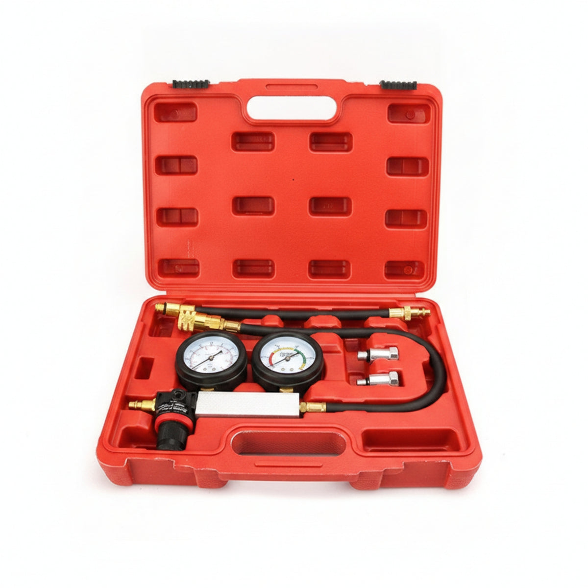 Flexible Hose Hard Cylinder Compression Tester Automotive Troubleshooting Case Pressure Test Kit