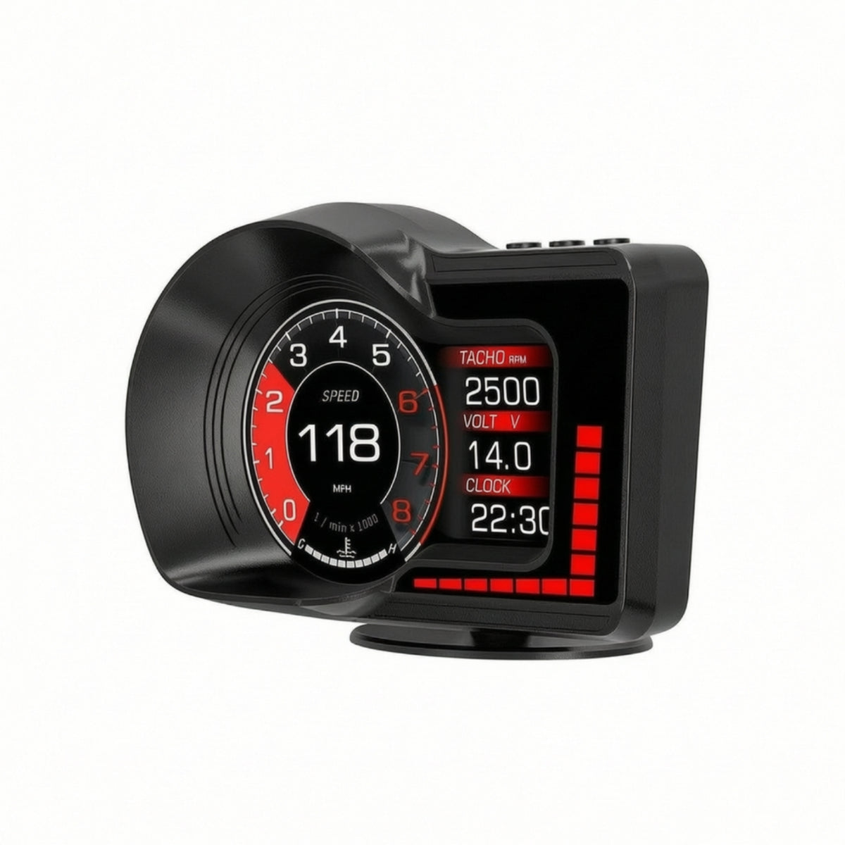 Car Head-up Display OBD2 Car HUD with OBD Cable Digital Speedometer Multi Function Dashboard Display Gauge Real-Time for Drivers