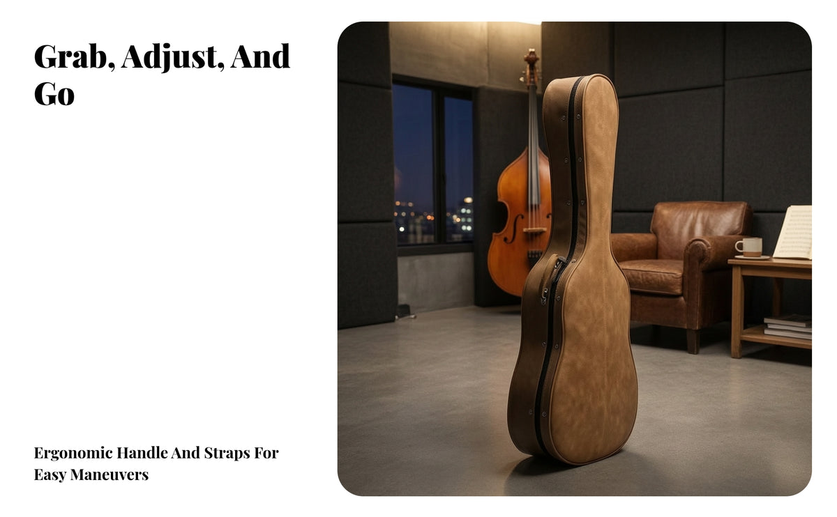 Comfortable Folk Guitar Case