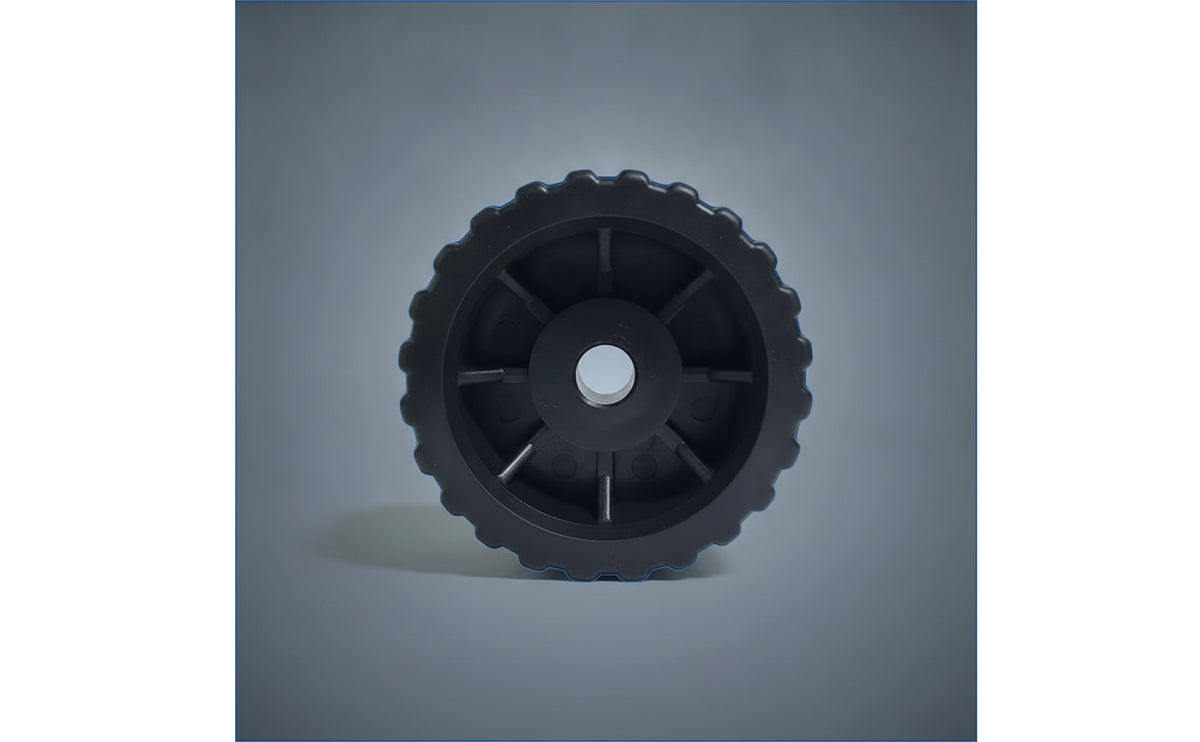 Molded Boat Trailer Roller Cylindrical Hull Support Roller Wear-Resistant Ribbed Trailer Wheel Long-Lasting for Marina Mechanics