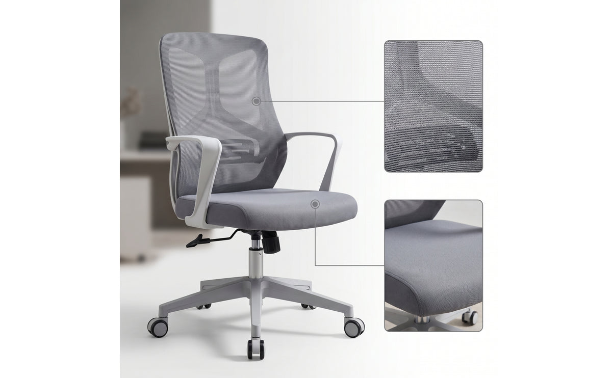 Mesh Office Chair Ergonomic Office Chair High-Back Seating for Telecommuters, Professionals, Conference Room, Study