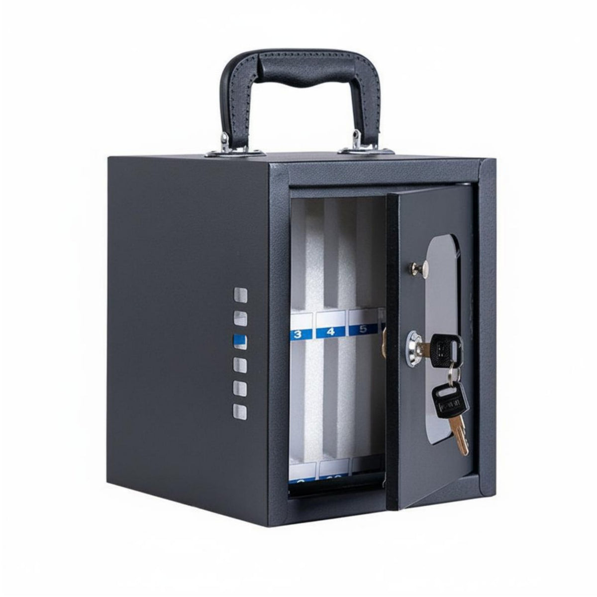 Wall-Mountable Aluminum Phone Cabinet Sturdy Construction Phone Storage Cabinet Numbered Slots for Employees, Classroom, Office, Conference