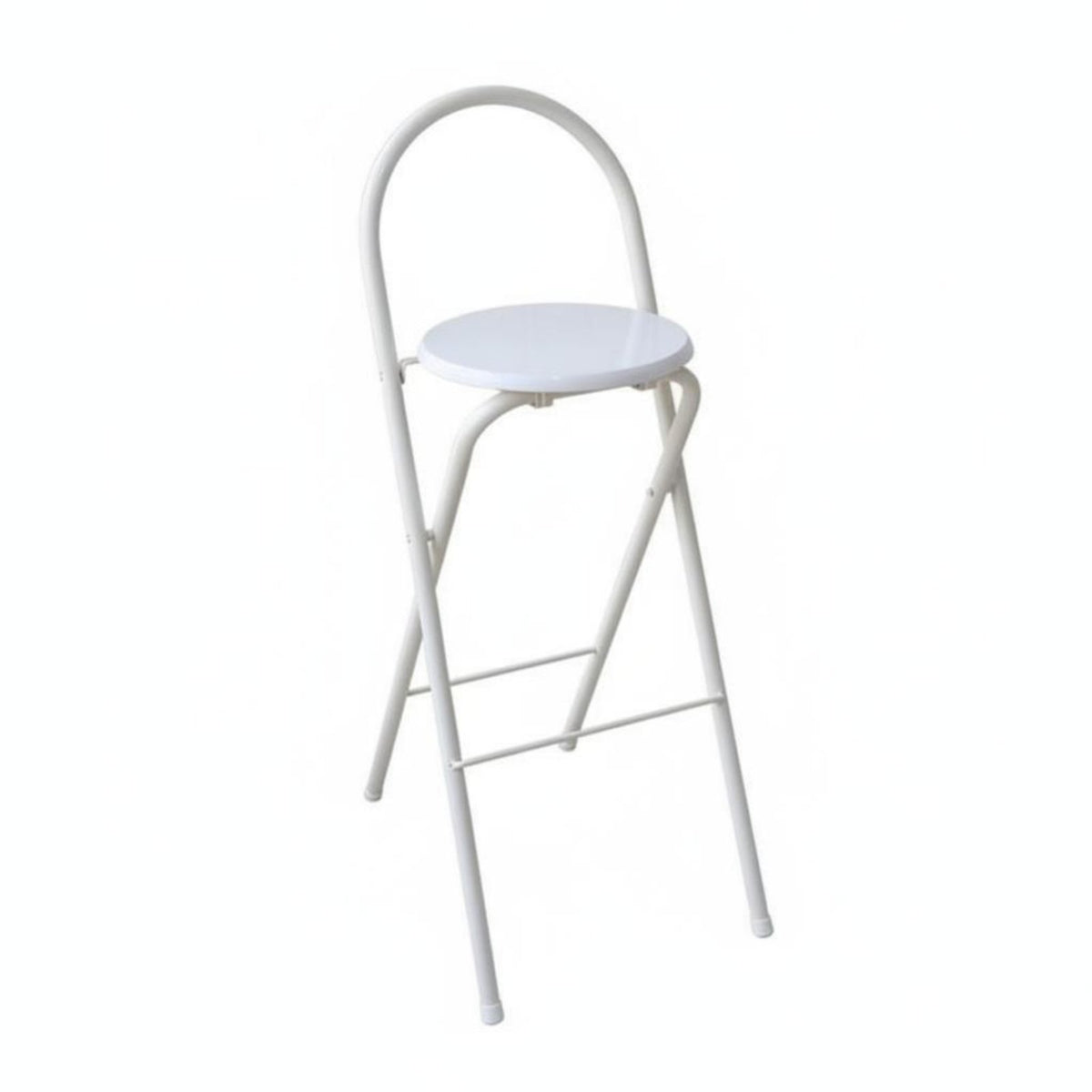 Space-Saving Foldable Counter Stool Portable Foldable Pubstool with Back Support No Assembly Needed Household Seating Sturdy Construction for Apartment Dwellers, Business Owners, Kitchen, Home Bar, Small Apartments, Balcony