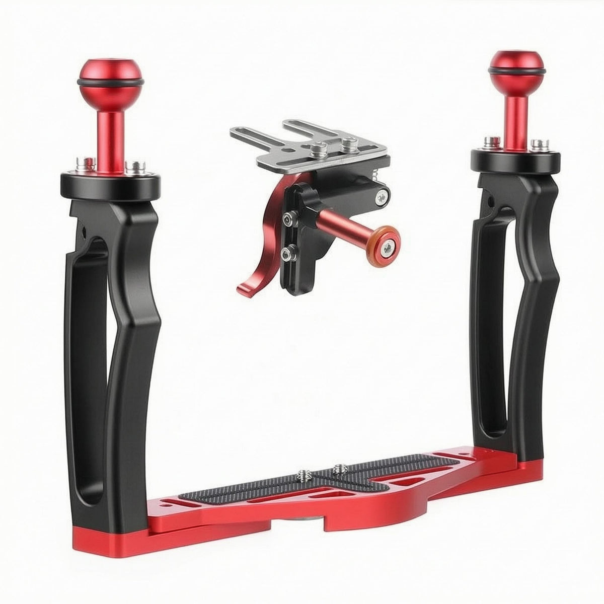 double Hand Grip Camera Rig Ball Head Underwater Camera Bracket Lightweight Photo Gear