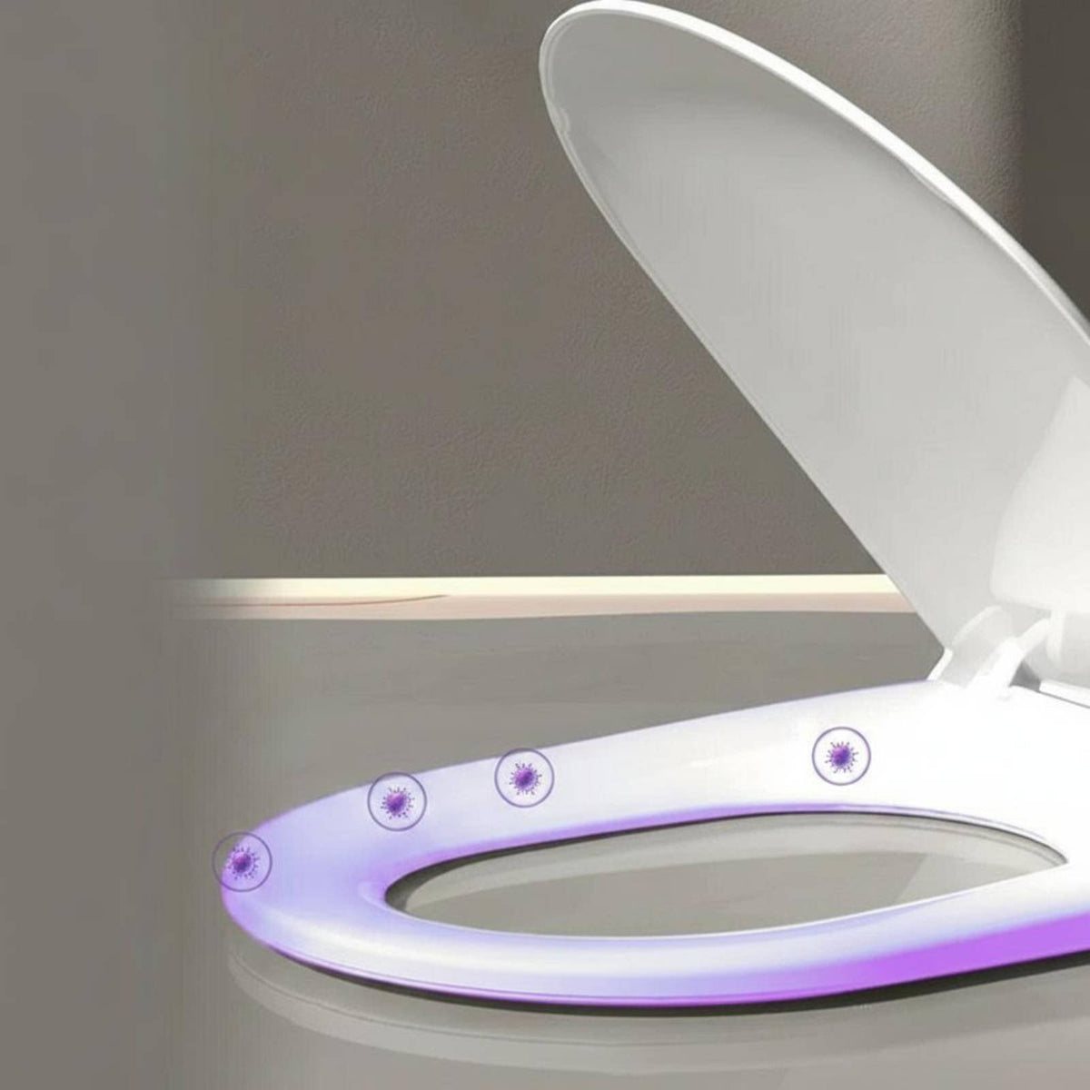 Constant Temperature Instant Heat Toilet Seat Waterproof Smart Toilet Lid Easy to Remove Bathroom Fixture