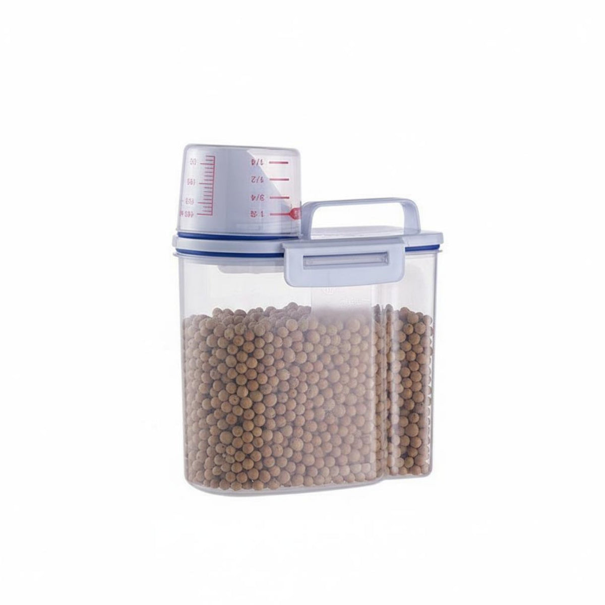 Moisture-Proof Rice Storage Container Safe Rice Dispenser with Measuring Cup Easy Pour Spout Airtight Food Storage Container for Kitchen Countertop