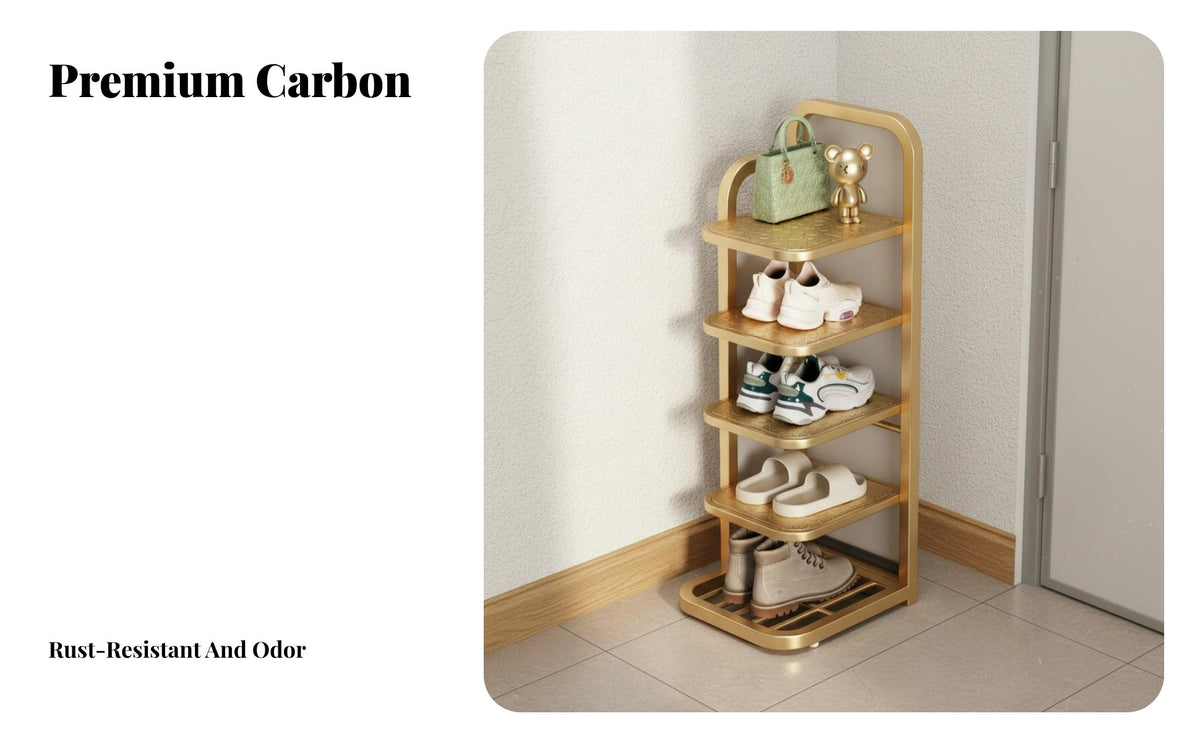 Space Saving Multi-Tier Shoe Rack Large Capacity Freestanding Shoe Shelf Easy Assembly Sturdy and Long-Lasting for Apartment Dwellers, Homeowners, Entryway, Small Areas, Hallway, Bedroom