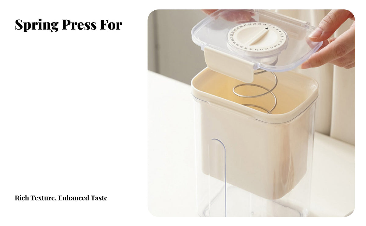 Greek Yogurt Strainer Food Grade Materials Yogurt Press Strainer Thick and Creamy Results Whey Filtering Container for Home Cooks, Breakfast Making