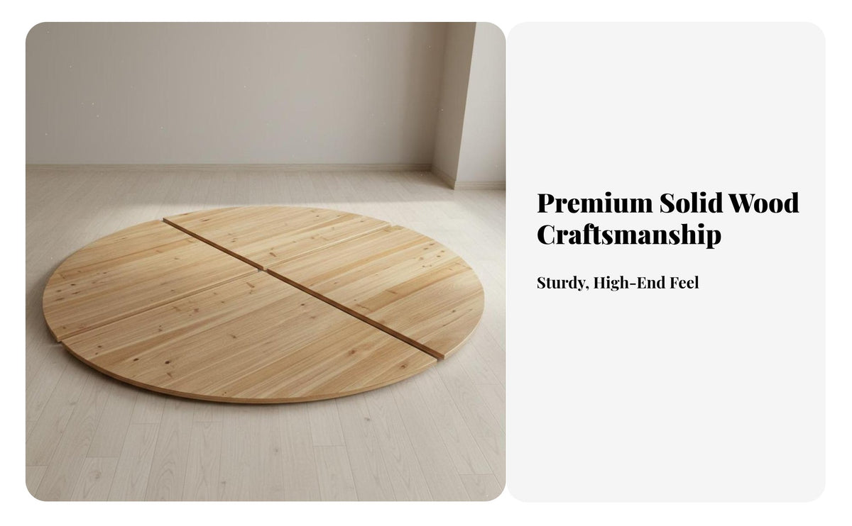 Large Folding Round Table Foldable Design Round Hotel Restaurant Table Heavy-Duty Construction for Caterers, Schools, Hotels, Restaurants