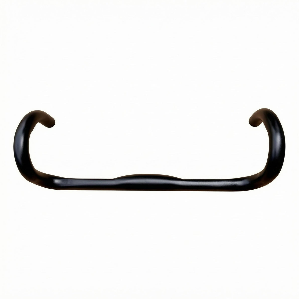 Black Road Bike Drop Handlebar Matte Finish 31.8 Mm Drop Handlebar Single-Piece Round Tube
