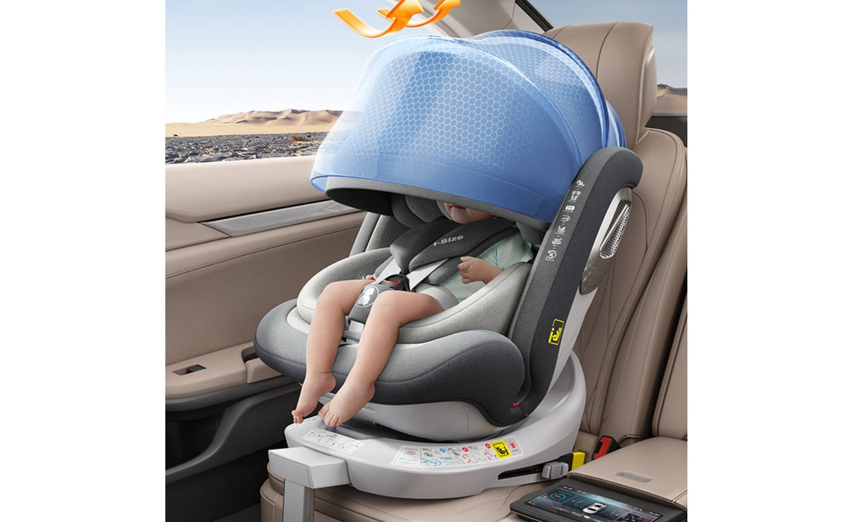 Automotive Mounting Points Side Impact Protection 360 Rotating Reclinable for Children 0-12 Years, Newborns