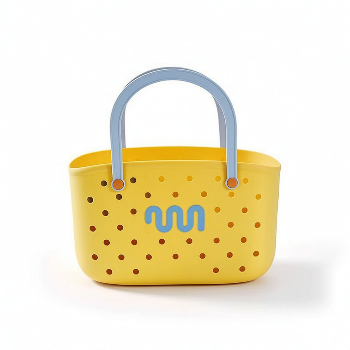 Basket with Handles Portable Plastic Storage Basket with Handles Compact