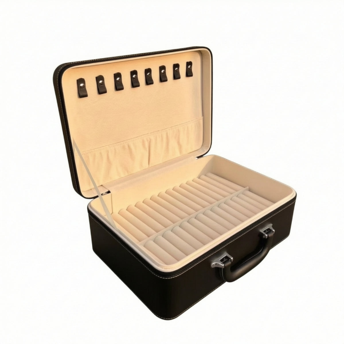 Portable Bracelet Storage Case 30-Slot Bracelet Organizer with Slots Shielded Jewelry Storage Case Sturdy for Collectors