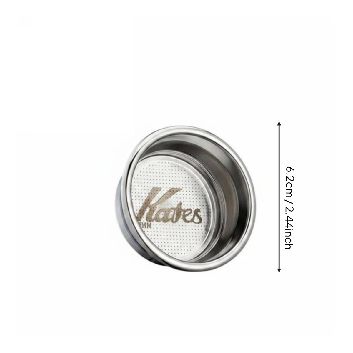 Stainless Steel Espresso Filter Basket Reusable Coffee Machine Accessory Food Grade for Home Baristas