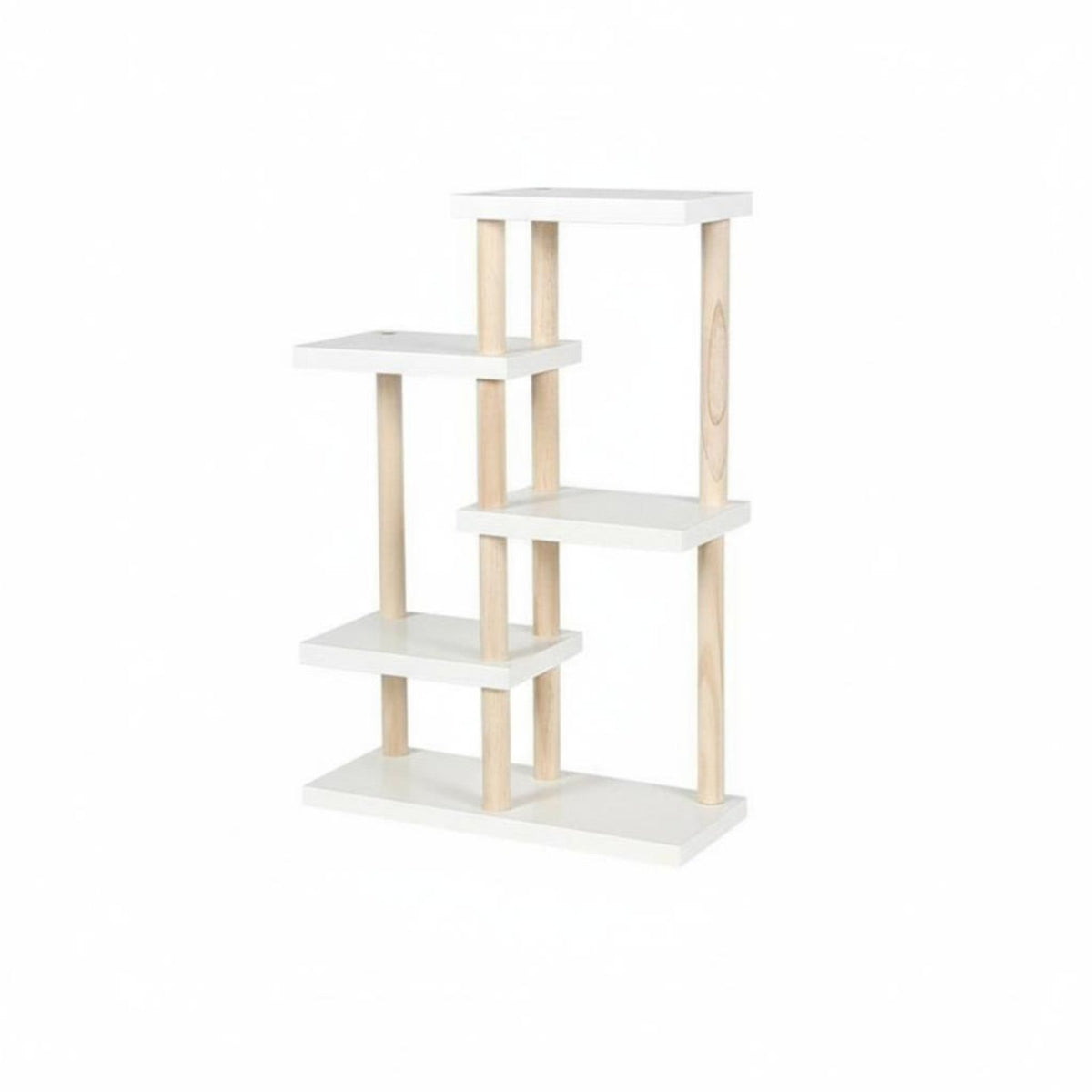 Single-Tier Pot Riser Space-Saving Plant Stand Natural look for Countertop