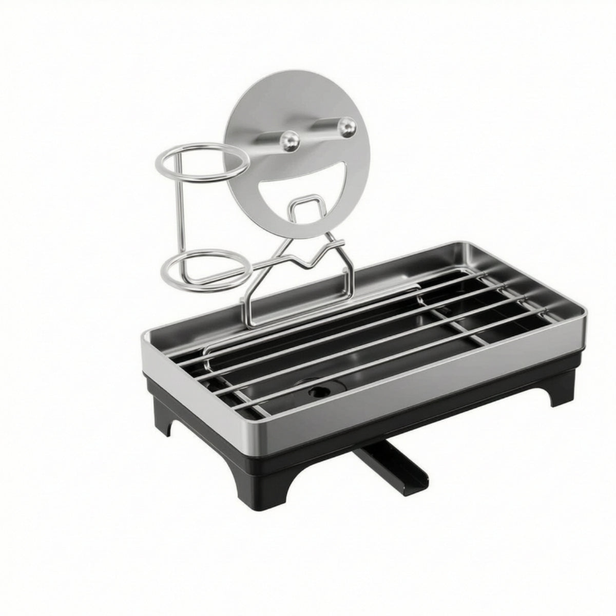 Kitchen Sink Organizer with Drain Spout Self-Draining Kitchen Sink Organizer Countertop