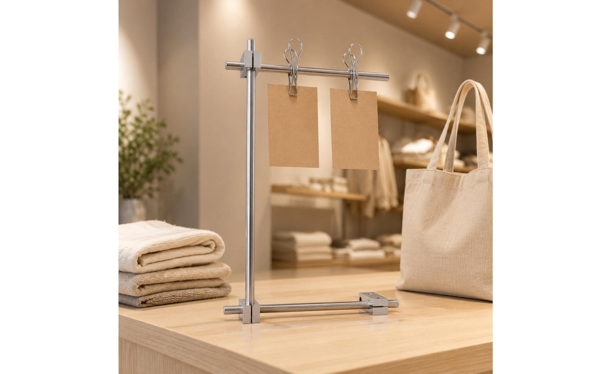 Desktop Photo Display Rack Binder Clips Picture Frame Holder Modern Minimalist