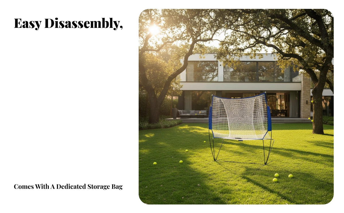 Individual Training Net Training Net Portable Ball Return Practice Net Easy Assembly Tennis Practice Return Er for Beginners, Coaches, Backyard