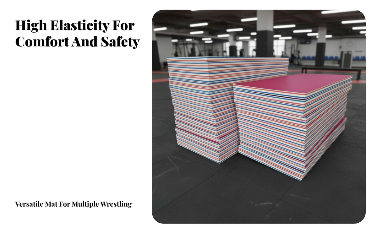 Wrestling Mat Anti-Slip Competition Wrestling Mat Shock Absorption Home Gym Flooring for Wrestlers, Combative Artists, Sports Workout, Exercise