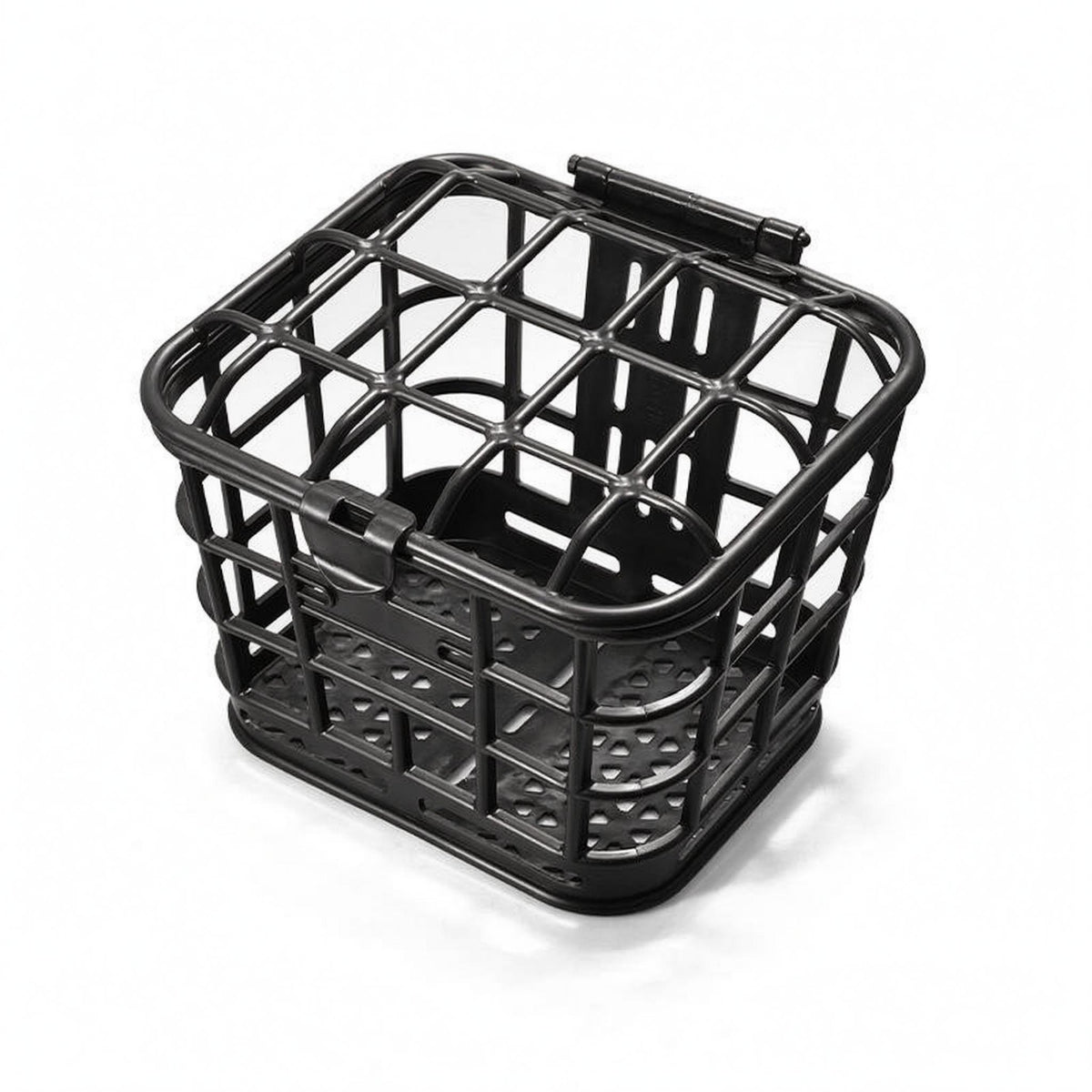 Mounting Hardware Front Bike Basket Rigid Handlebar Basket Black Cycle Accessory Rounded Rectangular