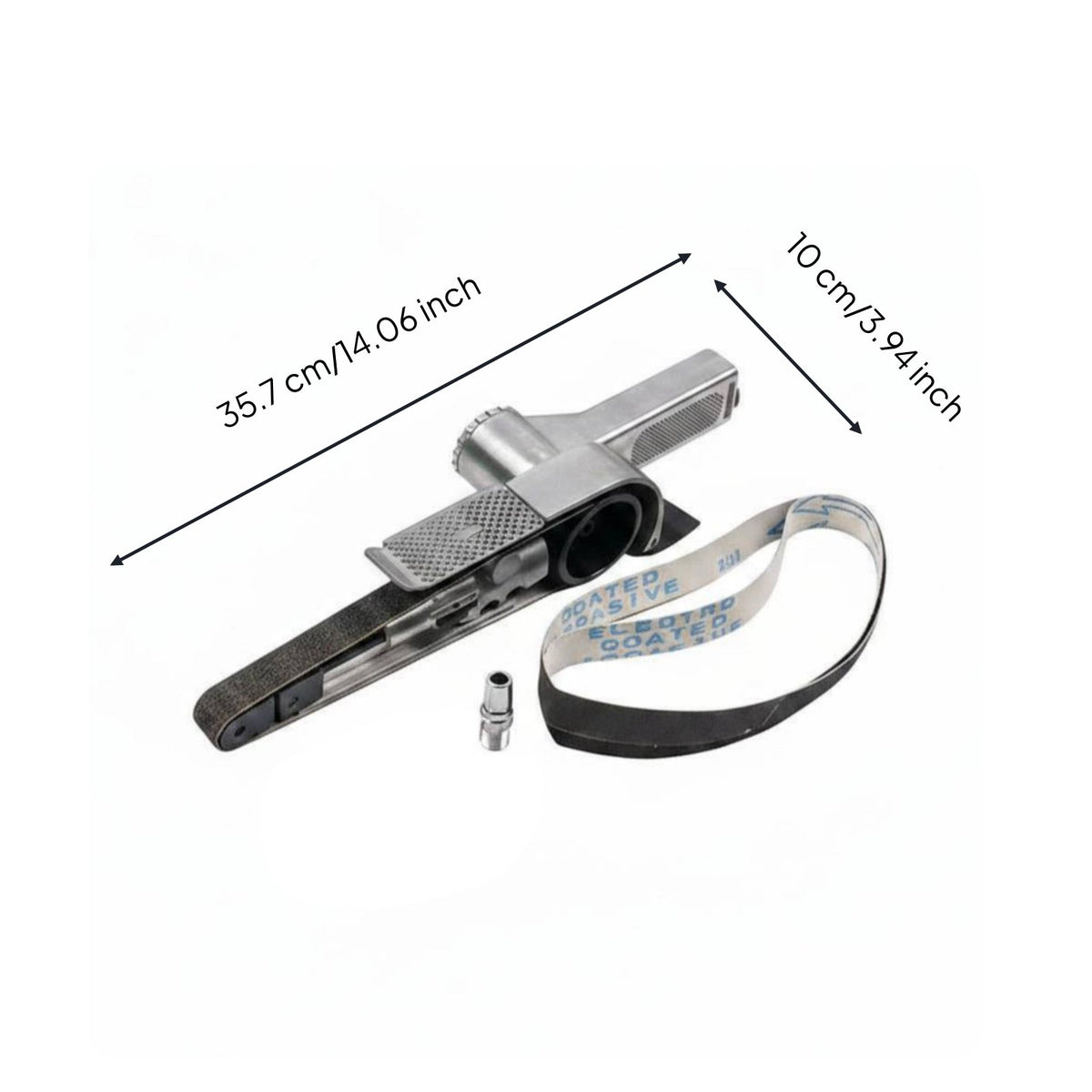 Handheld Pneumatic Belt Sander Industrial Grade Pneumatic Belt Sander High Rapid Performance Tool for Woodworkers, Workshop