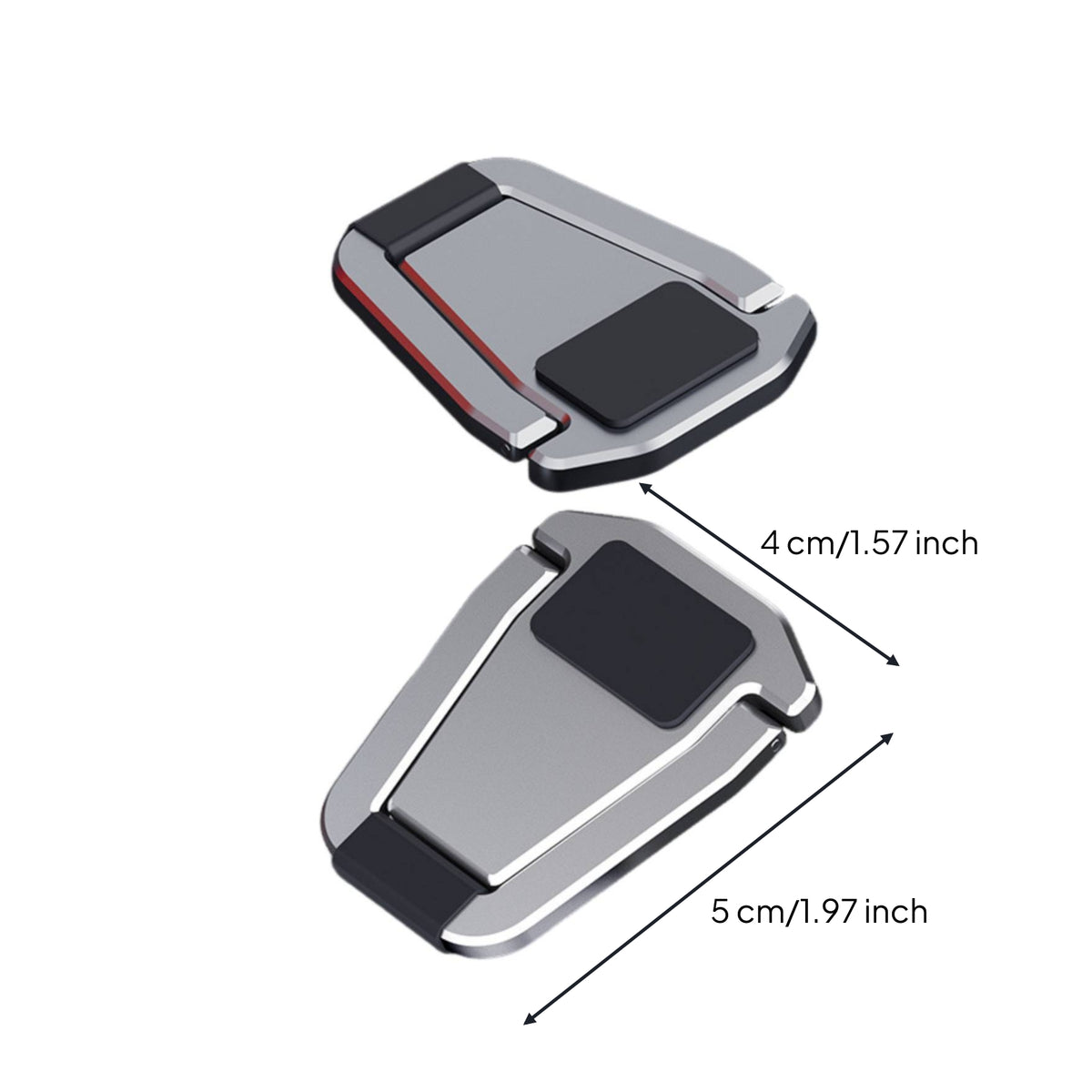 2 Pieces Foldable Laptop Riser Ergonomic Design Aluminum Notebook Stand Anti-Slip Pads Portable Laptop Holder for Desk