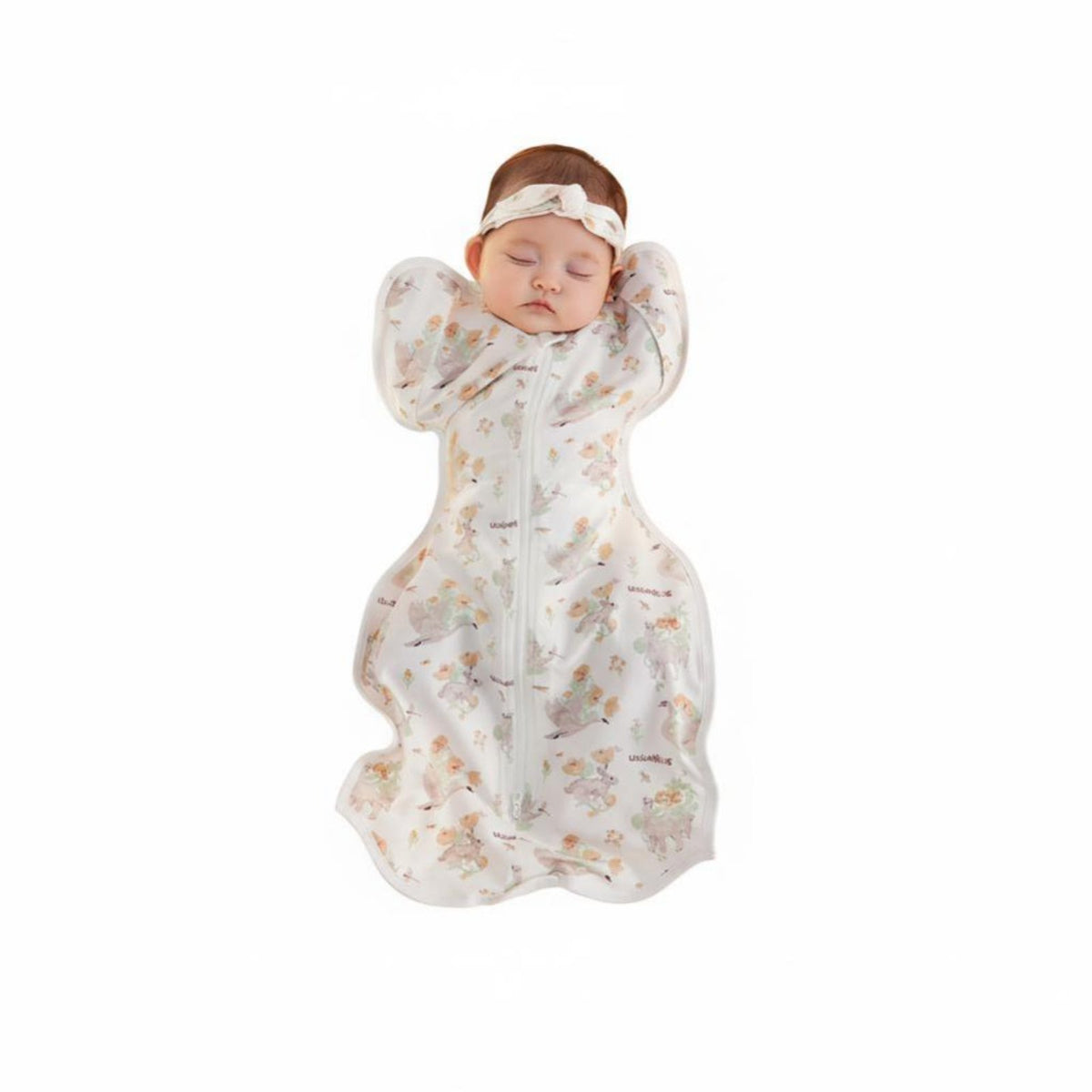 Anti-Startle Arms-up Swaddle Sack Bionic Vernix Material Arms-up Swaddle Improves Sleep Baby Sleeping Bag Self-Soothing for Newborns, Infants, Caregivers, Bedtime, Rest Period Time, Nursery, Indoors