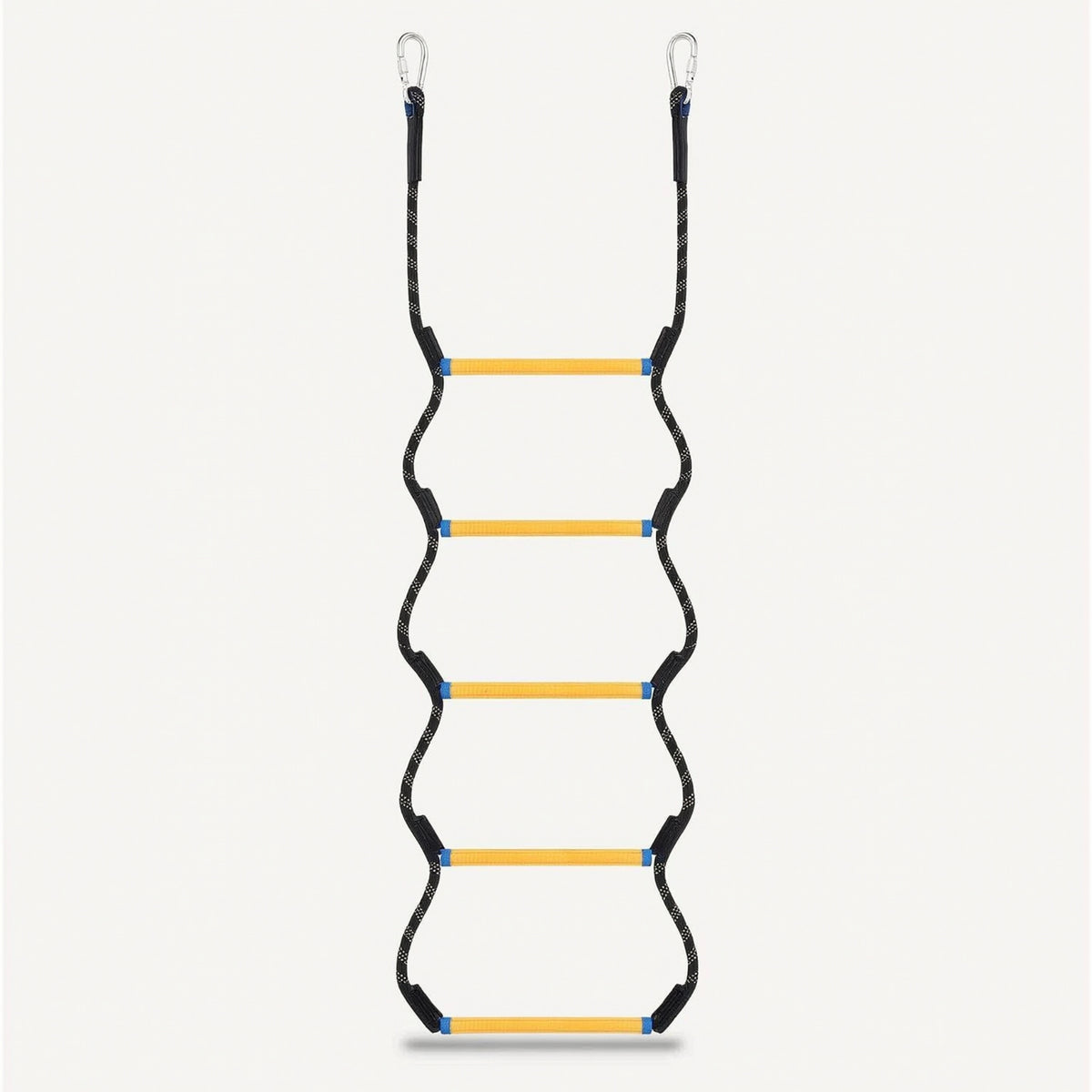 Long-Lasting Rope Ladder with Resin Rungs Non-Slip Marine Rope Ladder Compact Portable for Boaters, Boats, Yachts, Docks