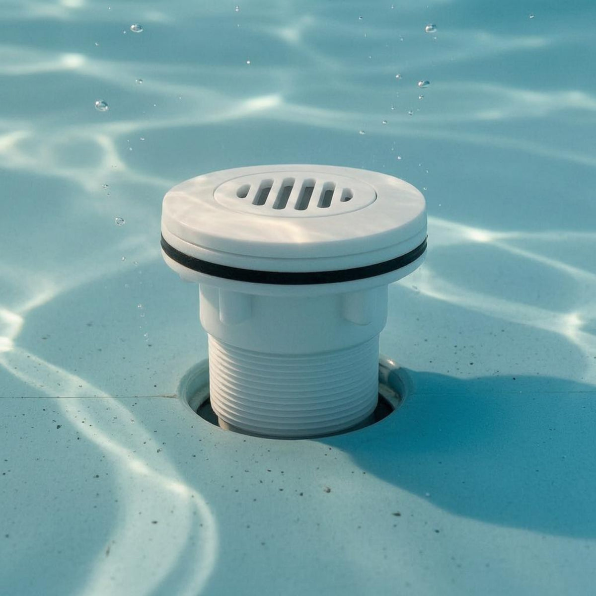 Slotted Grille Pool Bottom Drain Sealed Seal Suction Drain Fitting for Film-Lined Pools
