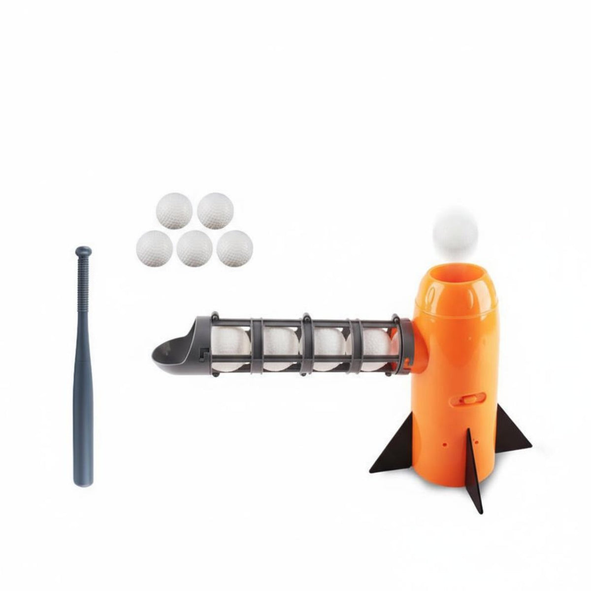 Indoor Outdoor Play Kids Baseball Training Toy Continuous Automatic Baseball Pitching Machine Single-Button Operation for Backyard, Park
