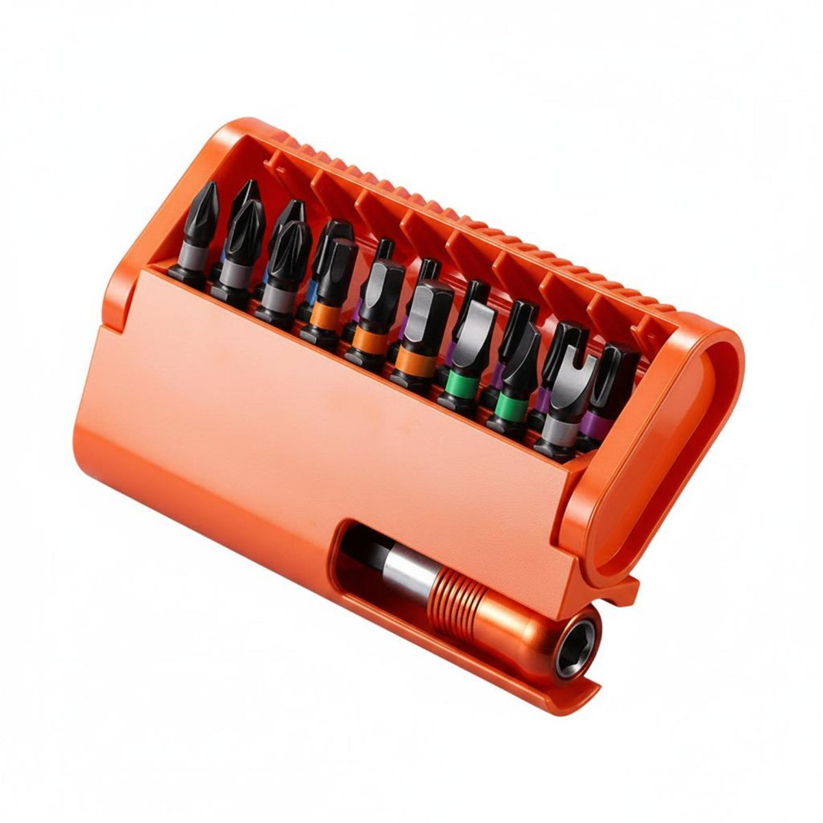 High Hardness S2 Steel Hex Shank Bit Set Rustproof Screwdriver Bit Kit Portable Tool Accessory Color Coded for Automotive Maintenance
