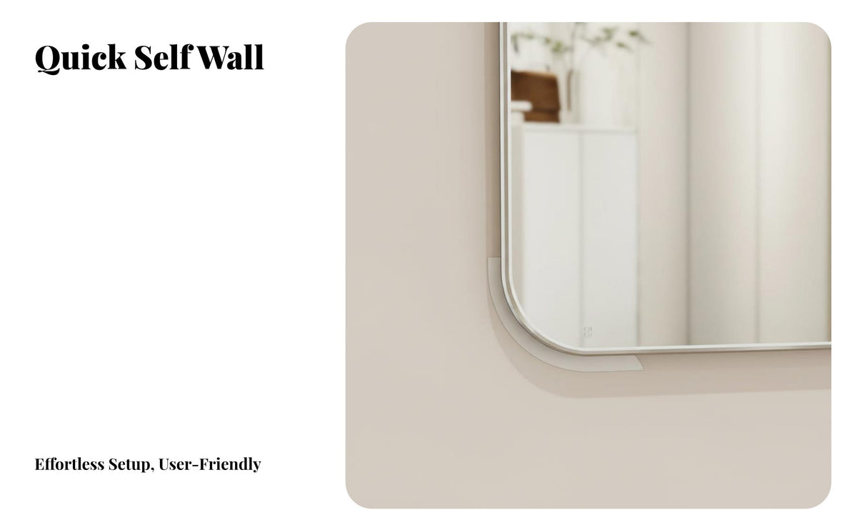 HD Reflection Self Acrylic Mirror High-Clarity Acrylic Full Body Mirror Lightweight Shatterproof for Renters, Students, Kids, Dorm Room, Closet Door