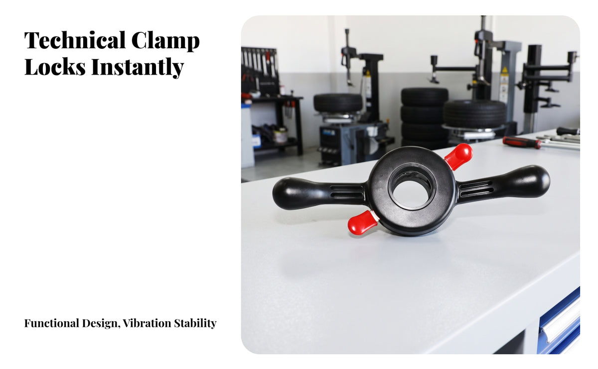 Tire Balancer Quick Release Nut | Sturdy Metal Construction, Red Locking Tabs, Wheel Balancer fast-release Hub Nut