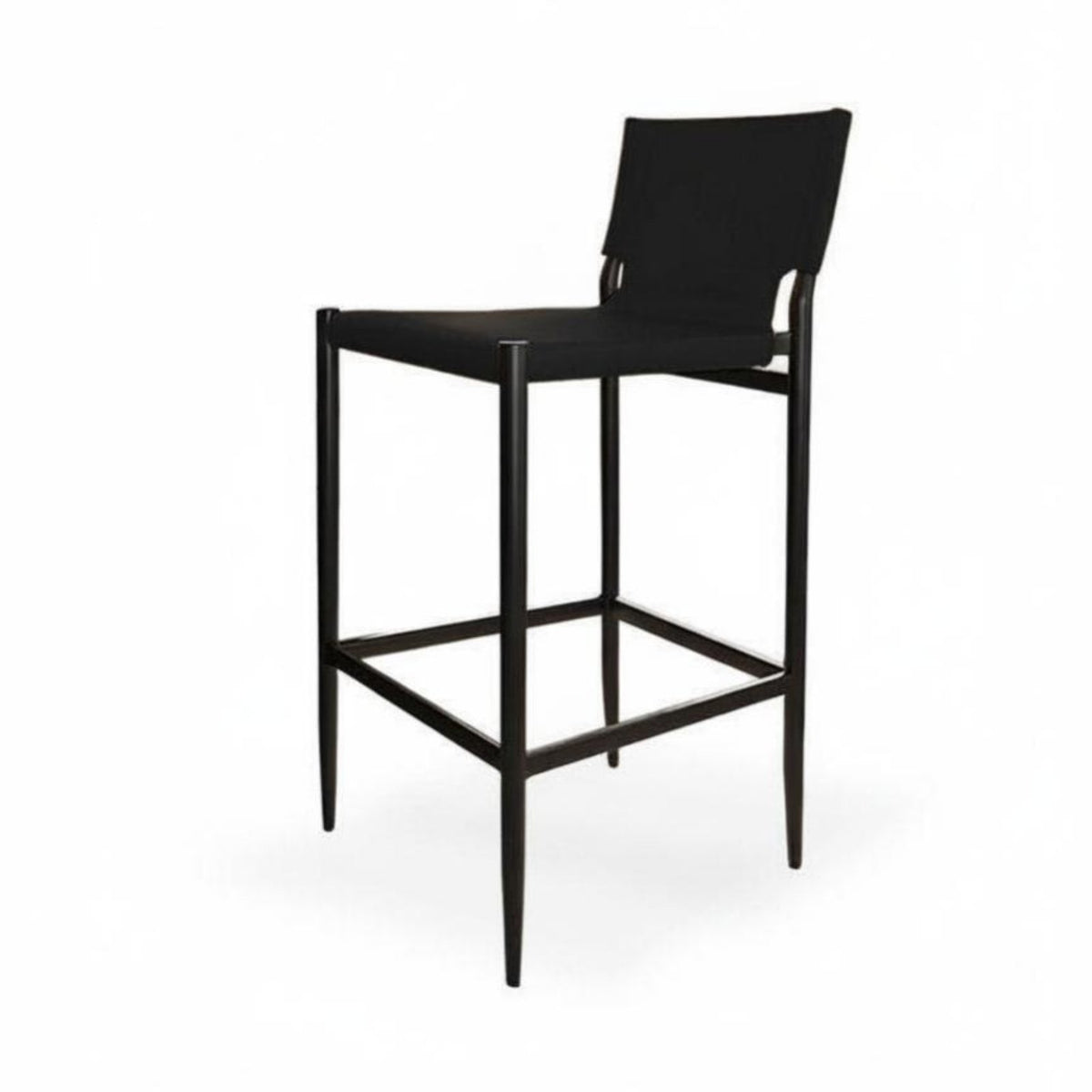 utilitarian aesthetic Counter Stool with Backrest Minimalist Design Seating Furniture Built-in Footrest Home Furnishing Padded Seat for Homeowners, Bar Owners, Adults, Kitchen Island, Restaurant, Bistro, Reception Area