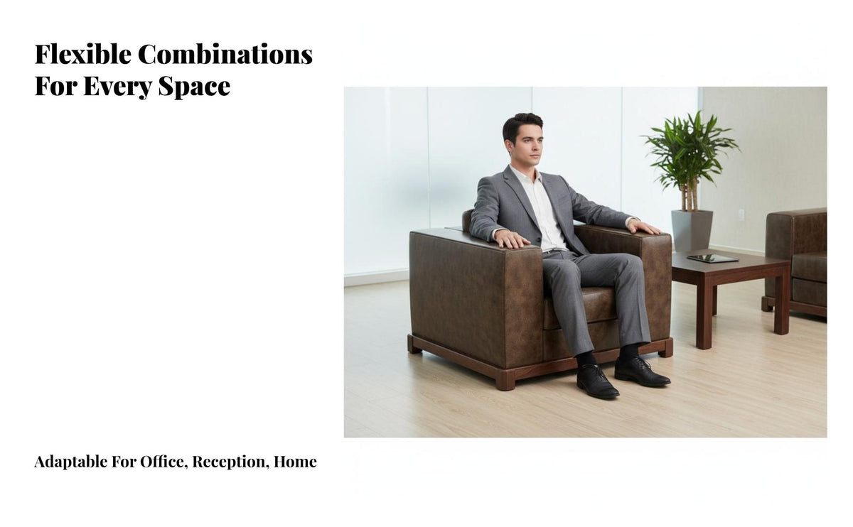 Wooden Frame Couch and Table Combination New Chinese design Sofa Set Modern Minimalist Design Office Furniture for Businesses, Hotel Lobby, Living Room